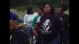 Girl killed song at family member grave site