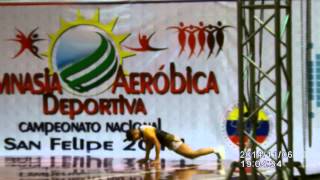 preview picture of video 'Alejandro Castejon, Yaracuy, Campeonato Nacional de Gimnasia Aerobica Deportiva, San Felipe 2014'