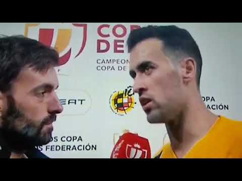 SERGIO BUSQUETS INTERVIEW _ Barcelona - Atletic Bilbao 0-1