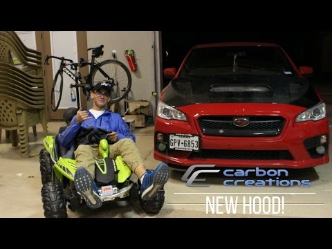 Carbon Creations 2015 WRX Carbon Fiber hood install!