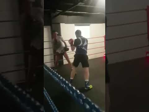 Craig Coakley sparring for his upcoming fight on Yokkao October 13th