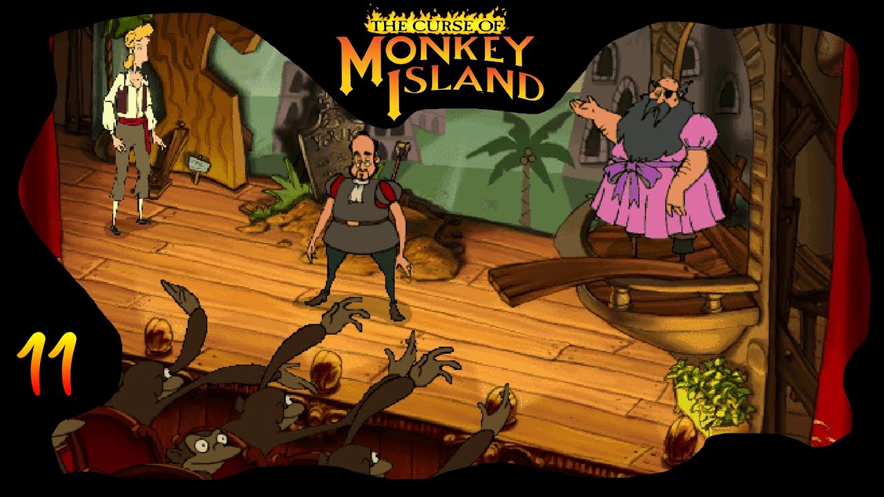 #thecurseofmonkeyisland Folge11 - Affentheater & rosa TüTü!  #youtubestar #gameplay