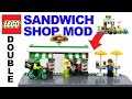 LEGO City Sandwich Shop MOD Double The Size Of Set 40578