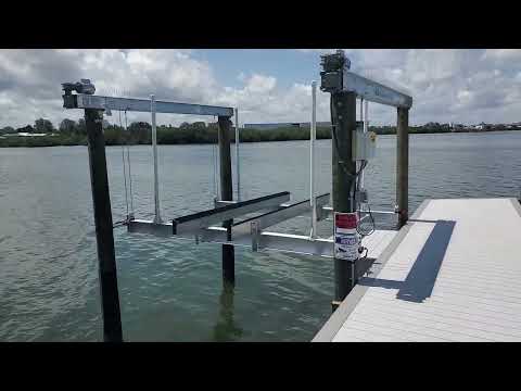 Dock Installation 34- Boat Lift Wiring Completed