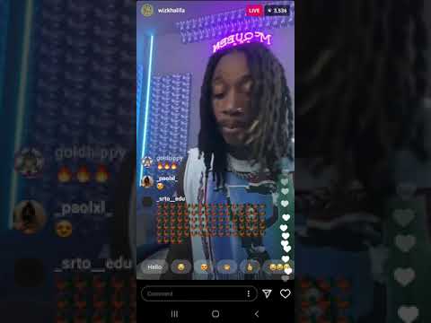 Wiz Khalifa (IG: @wizkhalifa) Shows Music Off Big Pimpin Mixtape on Live Stream on July 16th 2020.