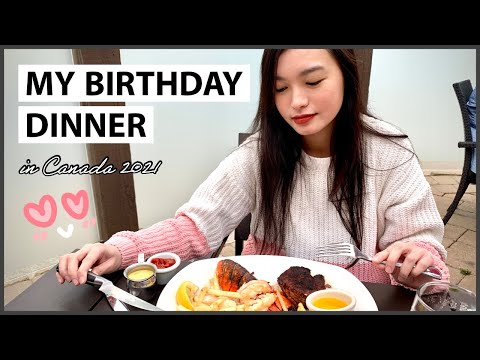 Meu jantar de aniversário no Canadá 2021 | The Keg Steakhouse + Bar