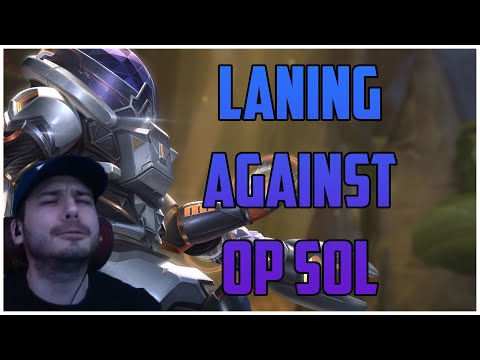 LANING AGAINST OP SOL! OLORUN RANKED SMITE S10