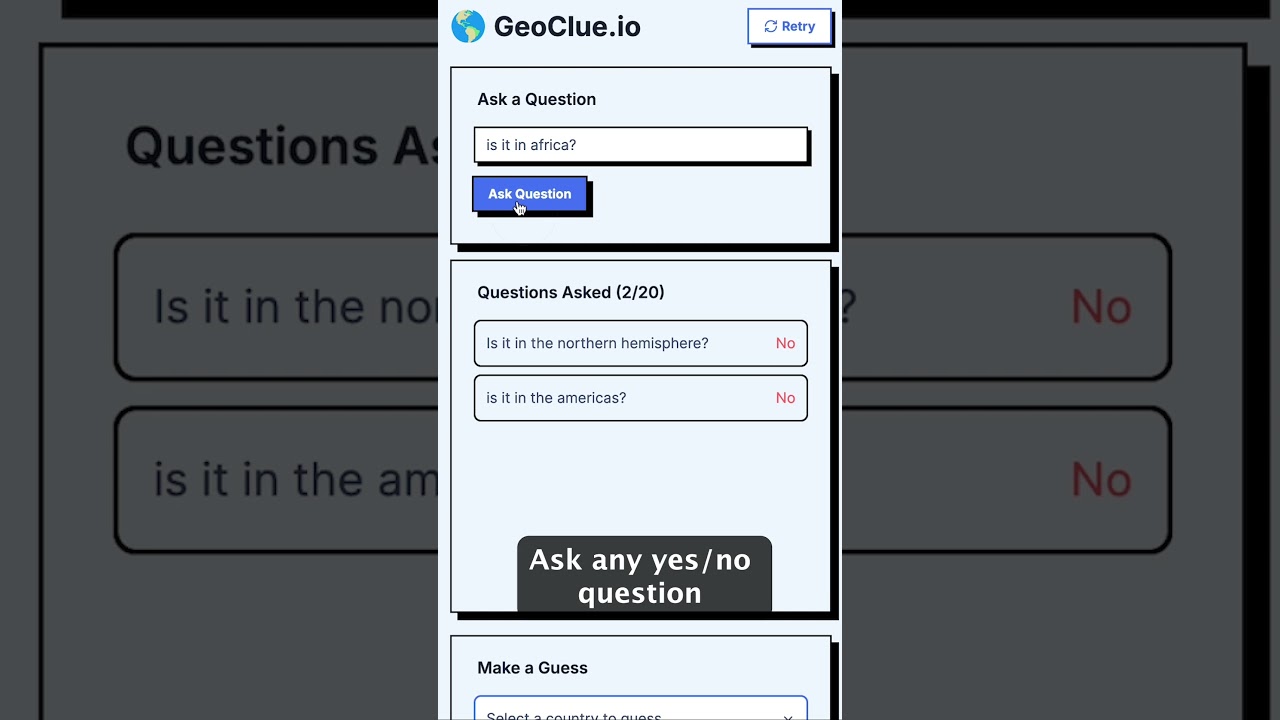 🌎 I built GeoClue.io In Under 10 Hours 🌎
