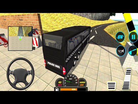 Police Bus Driving Simulator Off Road Transport Duty - Android GamePlay #3