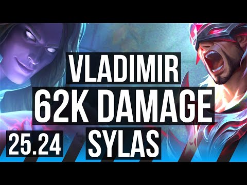 VLADIMIR vs SYLAS (MID) | 62K damage | EUW Diamond | 25.24