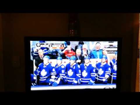 Liles's Budweiser Red Light Goal - Sens 0 vs Leafs 3 - Feb 16th 2013 (HD)