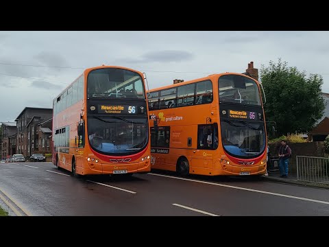 2 GOING 1 WAY CITYRIDER 56 FRENZY!! Go North East 6094 - NL63 YHX & Go North East 6098 - NL63 YJB