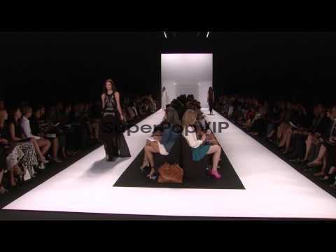 Models walk the runway during the BCBG MaxAzria Spring 20...