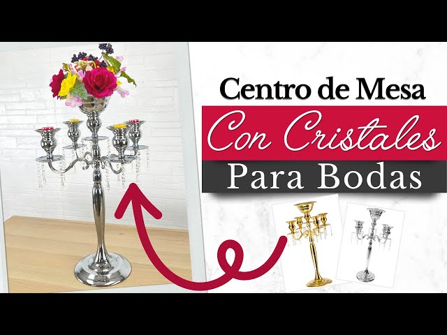 Vídeo relacionado con Nuptio 2 Piezas Sostenedor de Candelabro Tallado Retro, Paquete Actualizado Decoración de Cristal para la Parte Central de Mesa de Boda
