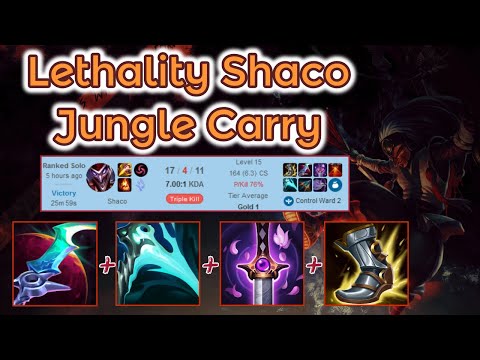 Lethality Eclipse Shaco Carry - S12 Plat Ranked[League of Legends] Full Gameplay - Infernal Shaco