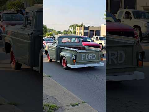 Thumbnail for 1959 Ford F100 Classic Pickup Truck Drive By Backward Woodward 2025 by Pickup truck, Pick-up truck, Truck