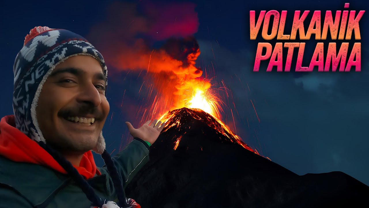 AKTİF YANARDAĞA TIRMANDIK! Gördüğüm en güzel şey bu olabilir!