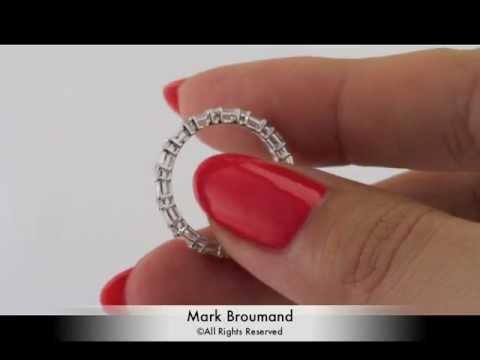 0.85 Baguette Cut Diamond Eternity Band-Mark Broumand