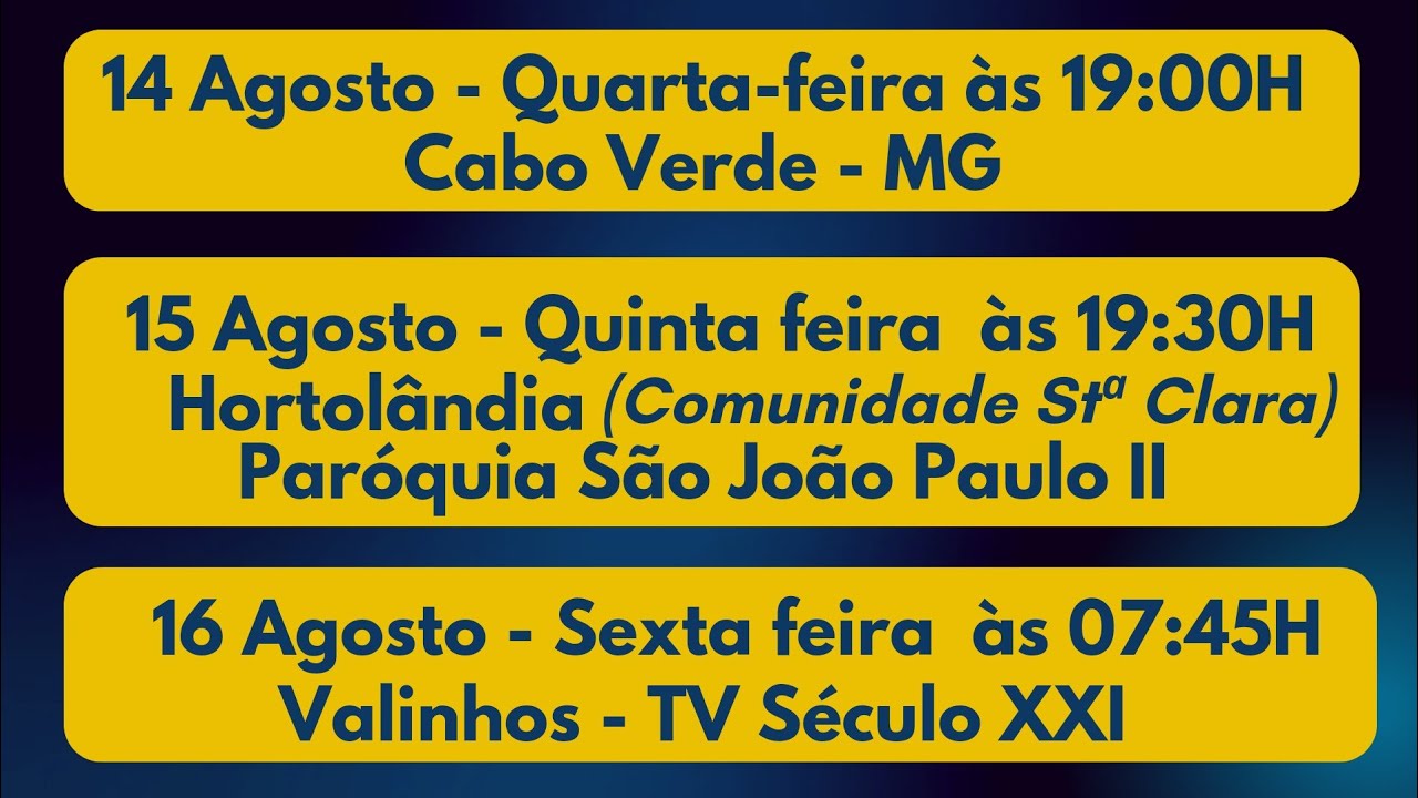 Missas do Padre Daniel no Brasil