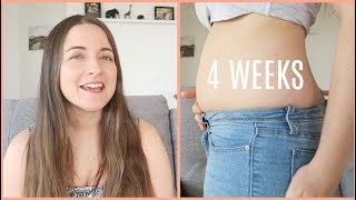 4 WEEKS PREGNANT | EARLY PREGNANCY SYMPTOMS |  BELLY SHOT