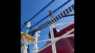 Carnival Celebration unltimate playground ropes course! Family fun activity! Free!#familycruise