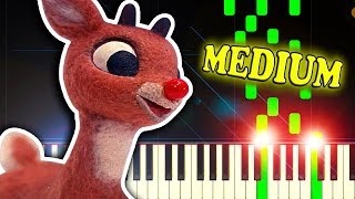RUDOLPH THE RED-NOSED REINDEER - Piano Tutorial