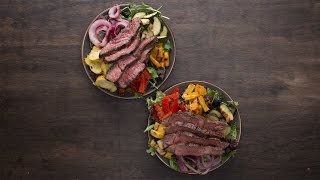 Grilled Veggie & Steak Salad