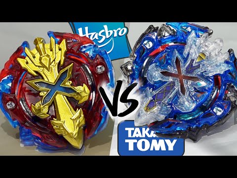 HASBRO VS TAKARA TOMY: Xcalius X2 VS Xeno Xcalibur .M.I - Beyblade Burst!