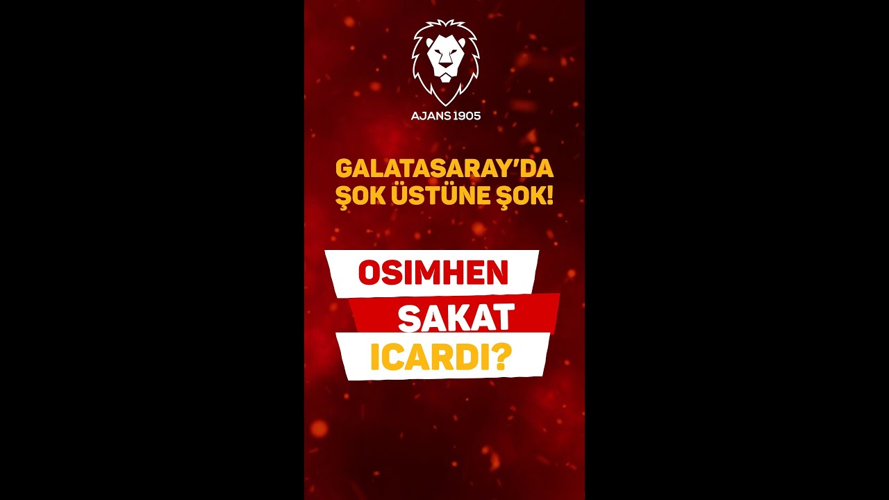 Galatasaray'da ŞOK ÜSTÜNE ŞOK! | Osimhen Sakatlığı, Icardi Nerede? | Kritik Viraj, Kritik Eksikler 📱