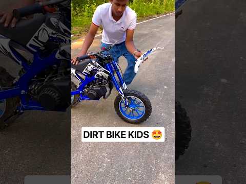 mini stunt bike se school jaye ge 🤩😀 #shorts #kidsbike #bikelover #recingbike