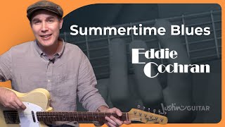 Summertime Blues - Eddie Cochran - Beginner Easy Guitar Lesson (SB-429) How to play