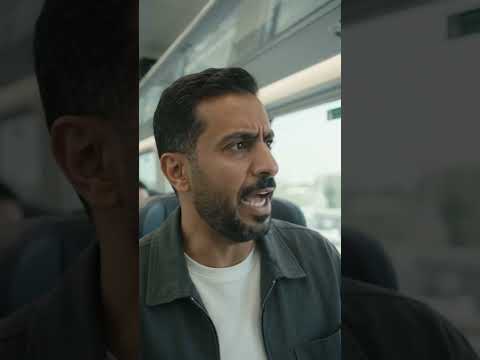 السائق قال شيئًا لم يتوقعه أحد! 😱🚆#عابرAl #كوميديا #قطار #مواقف_مضحكة #Shorts