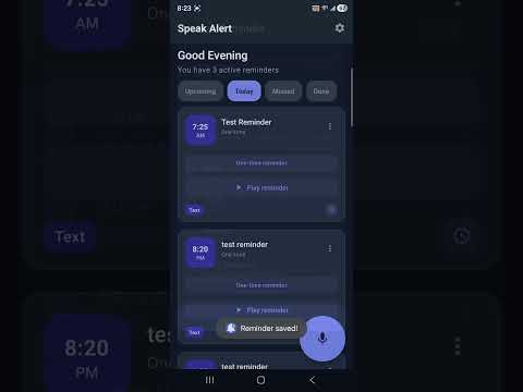 SpeakAlert: Voice Reminder