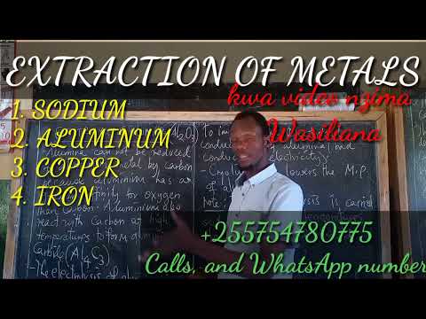 CHEMISTRY; EXTRACTION OF METALS.