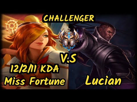 SPY.V Freeze (MISS FORTUNE) vs LUCIAN - 12/2/11 KDA BOTTOM ADC CHALLENGER GAMEPLAY - EUW