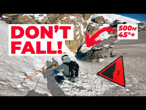 Skiing an ICONIC COULOIR in the DOLOMITES