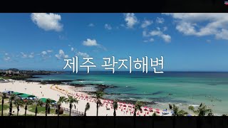 DynapicKorea 🇰🇷 Jeju Gwakji Beach Landscape Tour with Flowing Yongcheon Springs 🚁