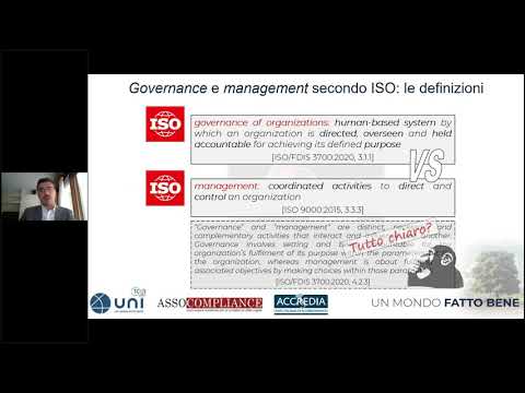 Webinar - Governance delle organizzazioni: la UNI ISO 37301 il sistema di gestione per la compliance