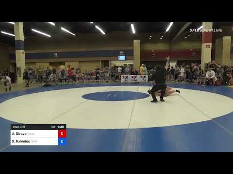 119 Lbs Round Of 16 - Ava Strayer, Bulldog Premier Wrestling Club Vs Samiyah Rahming, Team Pennsyl