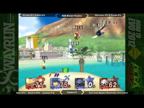 Apex 2012 - SSBB Teams L8 - Nietono + Rain VS MikeHaze + Tyrant