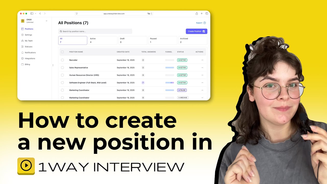Setting up Candidate Screening Test in One-Way Video Interview