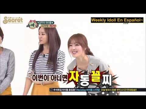 [Sub Esp]  SECRET 121003 Weekly Idol Ep. 63 1/2
