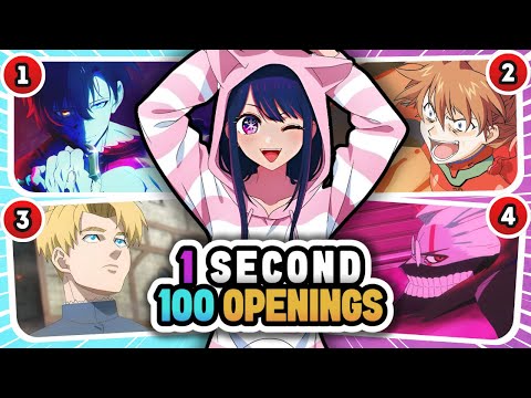 🎵 Can You Guess 100 Anime OPENING in Just 1 Second? 🔥 Anime Opening Quiz