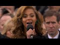 Beyonce mimes the national anthem at Barack Obama's inauguration | Channel 4 News