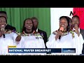 Ruto Shed Tears As Msanii Music Group Performs A Sweet Song After He Invited At Prayer Breakfast
