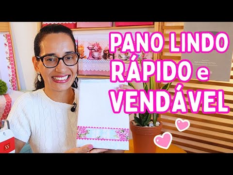 How to Make a Dishcloth with Floral Trim and Sianinha | Easy, Quick and Perfect to Sell