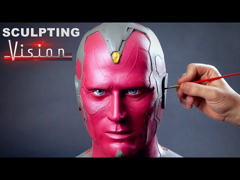 Vision Sculpture Timelapse - WandaVision