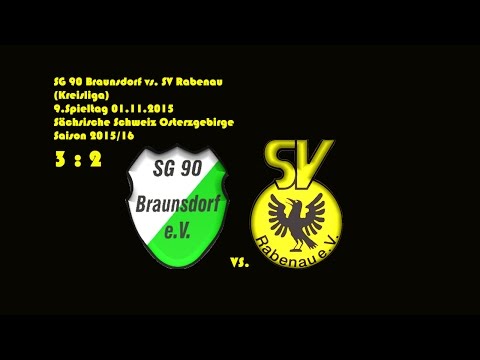 Kreisliga A - (2015/16)/9.Spieltag / SG 90 Braunsdorf - SV Rabenau  3:2