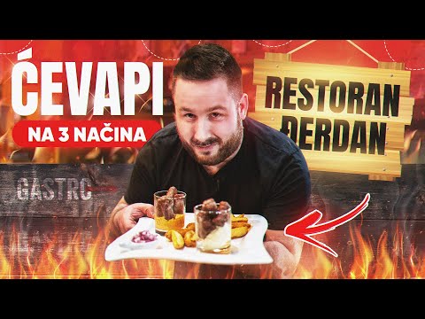 NAJBOLJI ĆEVAPI S JUGA *skadarlijski i banjalučki ĆEVAP* | RESTORAN ĐERDAN