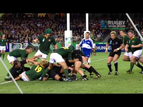 8 DAYS TO GO Carlos Spencer has great hand skills to assist try